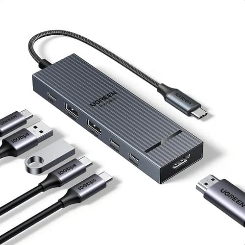Ugreen Revodok Pro Hub USB-C 6 en 1 Gris Oscuro — imagen 1
