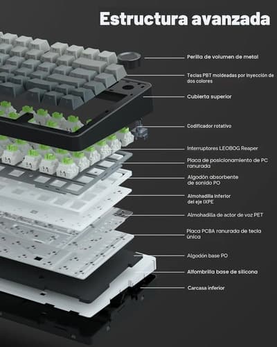 Redthunder K65 Teclado Mecánico Inalámbrico 65% — imagen 1