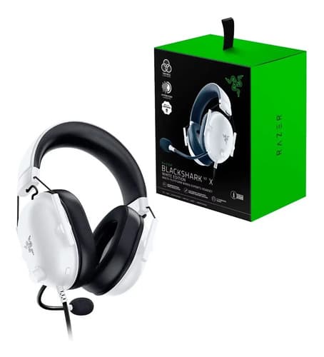 Razer Blackshark V2 X White Audífonos Gamer